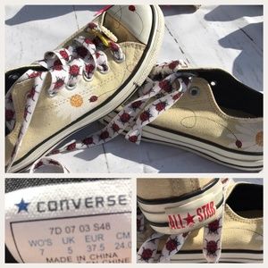 Ladybugs & Daisies Converse Chucks
